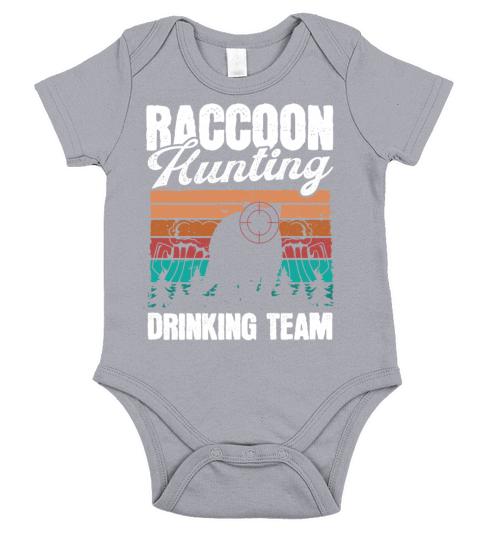 Raccoon Hunting Team Vintage Raccoon Hunter Short Sleeve Baby One-Piece