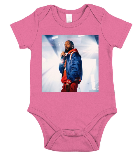 Rip Rest In Peace King Nipsey Hussle Crenshaw TMC Marathon Short Sleeve Baby One-Piece