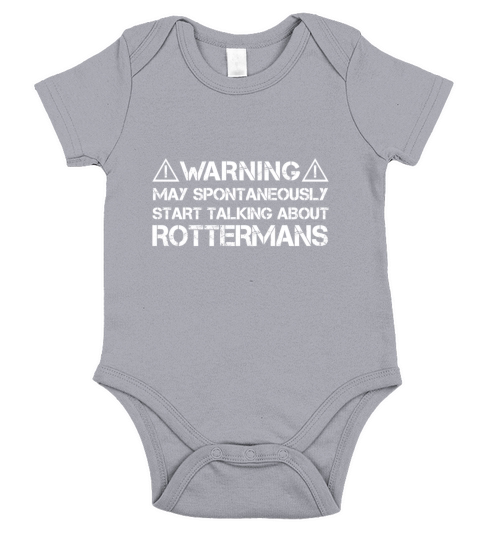 Rotterman Warning Short Sleeve Baby One-Piece
