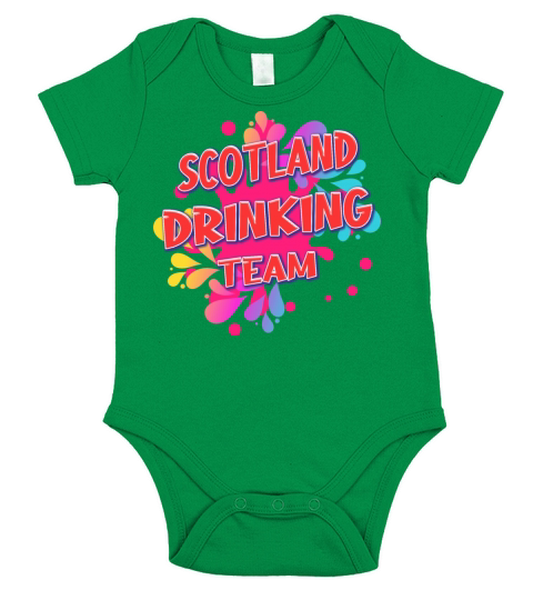 Scotland Drinking Team Humor Sarcastic Quote Short Sleeve Baby One-Piece