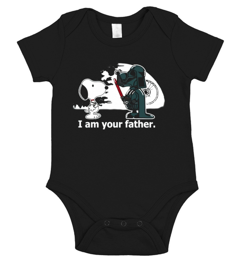 Snoopy I Am Your Father Short Sleeve Baby One-Piece