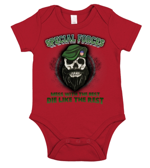Special Forces mess with the best Short Sleeve Baby One-Piece