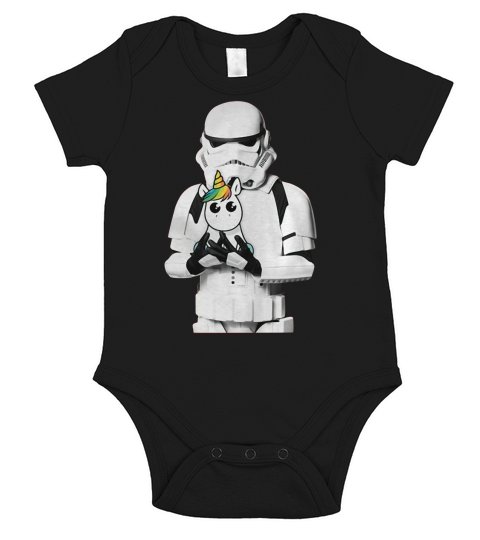 Star Wars Stormtrooper and Unicorn shirt Short Sleeve Baby One-Piece
