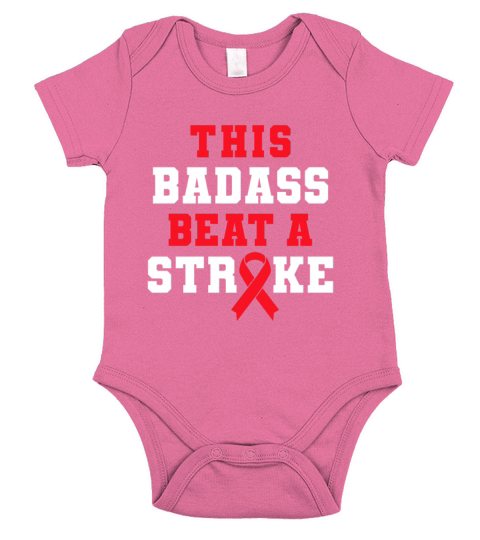 Stroke Survivor - This Badass Beat A Stroke Short Sleeve Baby One-Piece