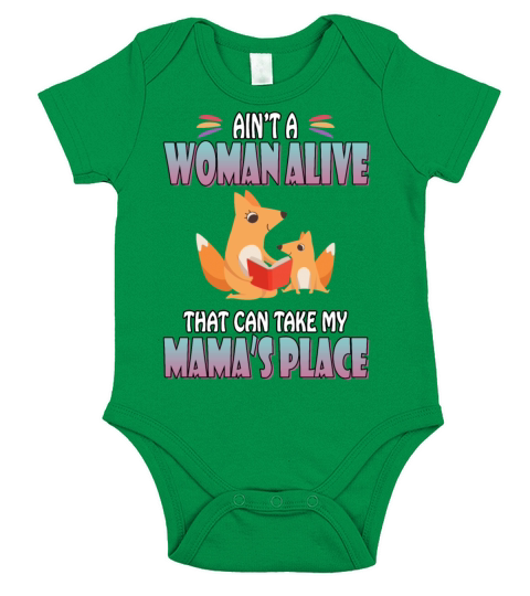 That Can Take My Mamas Place Funny Humor Quotes Short Sleeve Baby One-Piece
