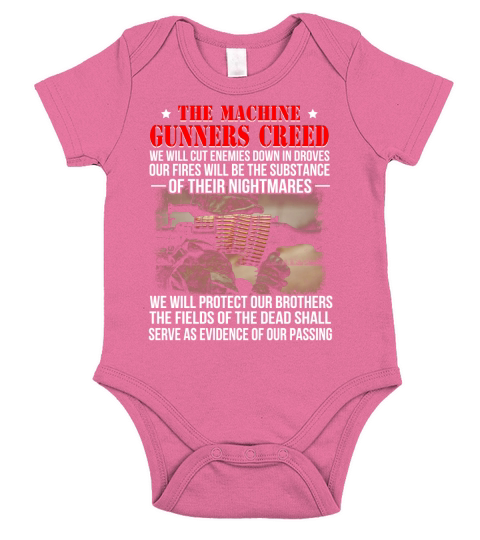 The machine gunners creed Short Sleeve Baby One-Piece