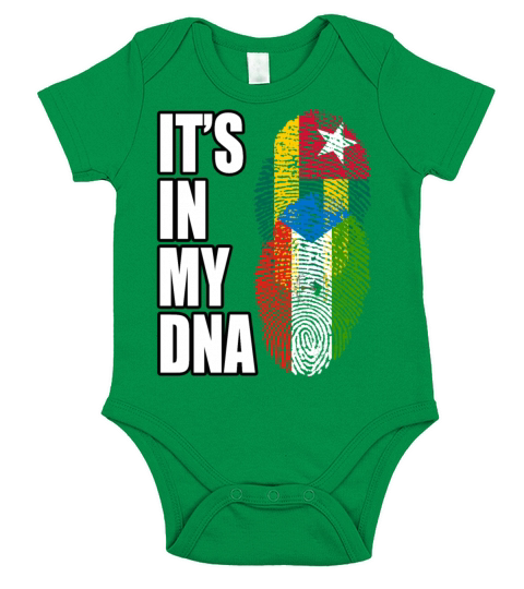 Togolese And Equatorial Guinean Mix Heritage DNA F Short Sleeve Baby One-Piece
