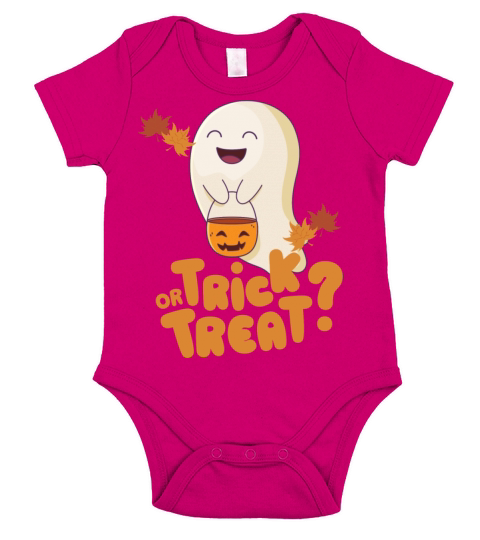 trick or treat autumn Short Sleeve Baby One-Piece