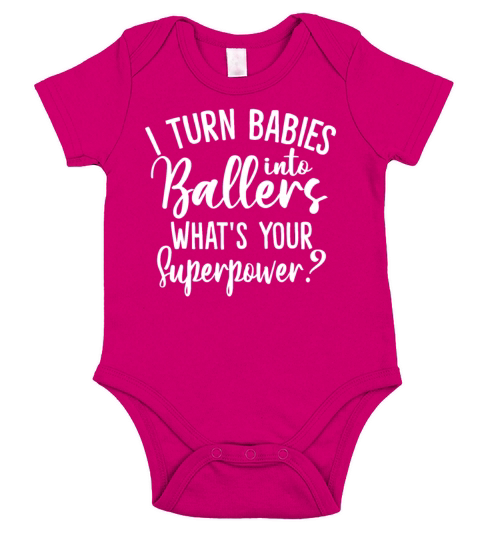 Turn Babies Into Ballers Whats Your Superpower Short Sleeve Baby One-Piece
