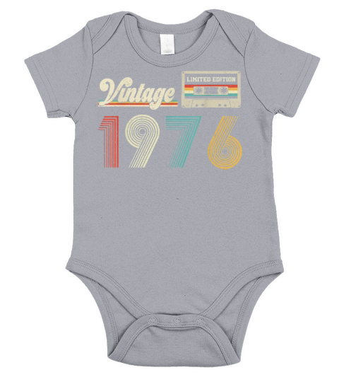 Vintage 1976  Limited Edition Short Sleeve Baby One-Piece