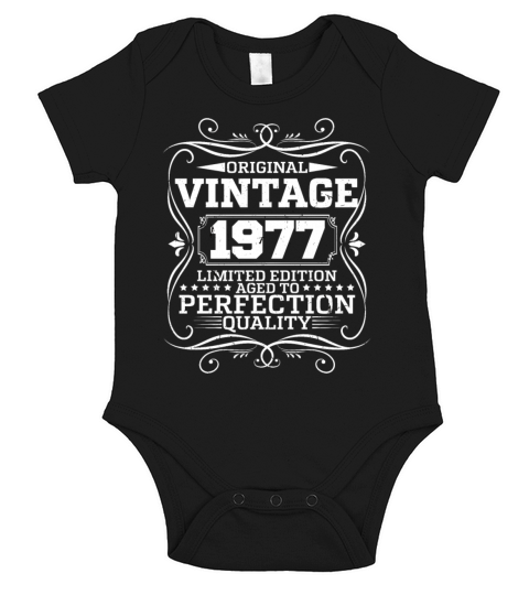 Vintage 1977 Original Limited Edition Short Sleeve Baby One-Piece