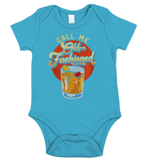 Vintage Whiskey Cocktail Call Me Old Fashioned shirt Short Sleeve Baby One-Piece
