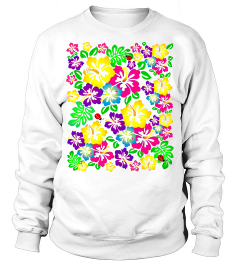 colorful luminous flowers Sweatshirt Unisex