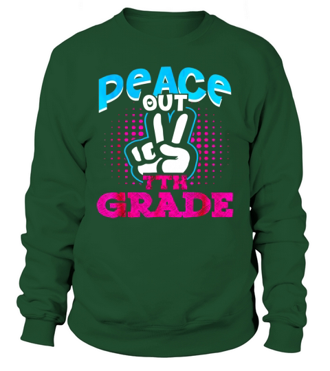 Funny Peace Out 7th Grade Shirt First Last Day of School Sweatshirt Unisex