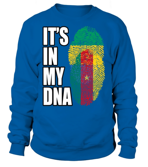 Gambian And Cameroonian Mix Heritage DNA Flag Sweatshirt Unisex