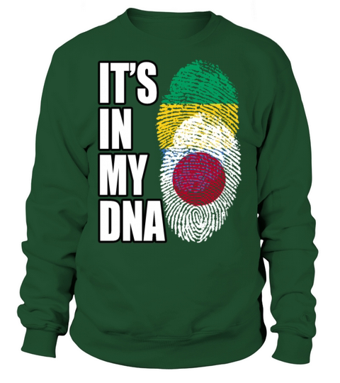 Gambian And Japanese Mix Heritage DNA Flag Sweatshirt Unisex
