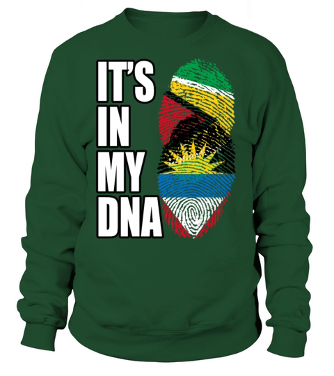 Guyanese And Antiguan Mix Heritage DNA Flag Sweatshirt Unisex