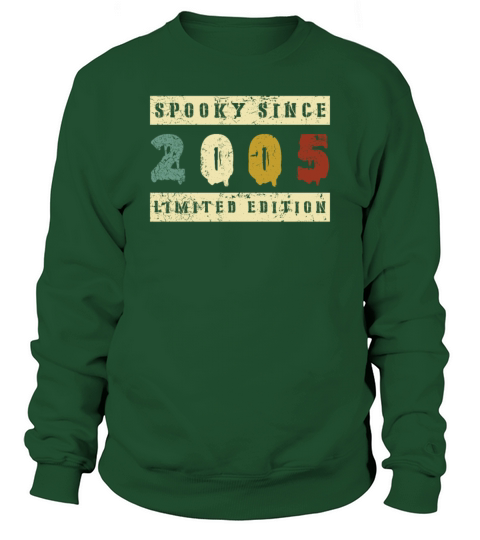 Halloween Spooky Since 2005 Retro Birth Year Sweatshirt Unisex