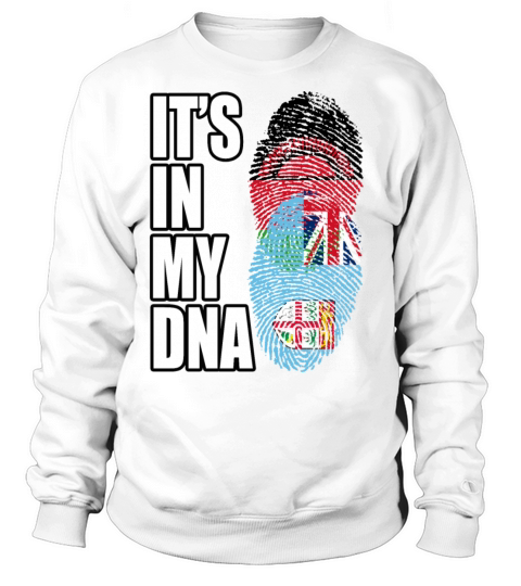 Malawian And Fijian Mix Heritage DNA Flag Sweatshirt Unisex