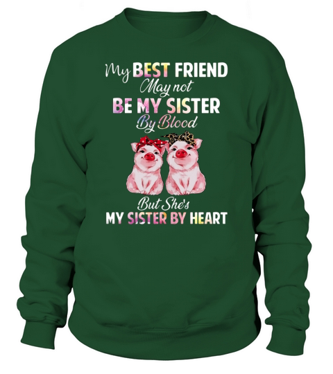 My Best Friend May Not Be My Sister By Blood But She’s My Sister By Heart shirt Sweatshirt Unisex