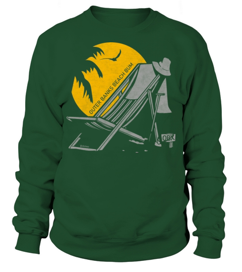 Outer Banks Beach Bum OBX Silver Vintage Sweatshirt Unisex