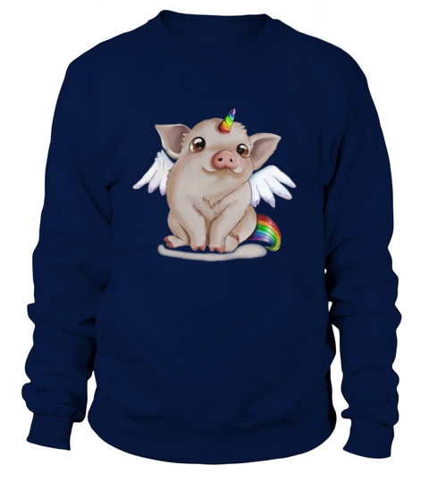 Rainbow Pig unicorn shirt Sweatshirt Unisex