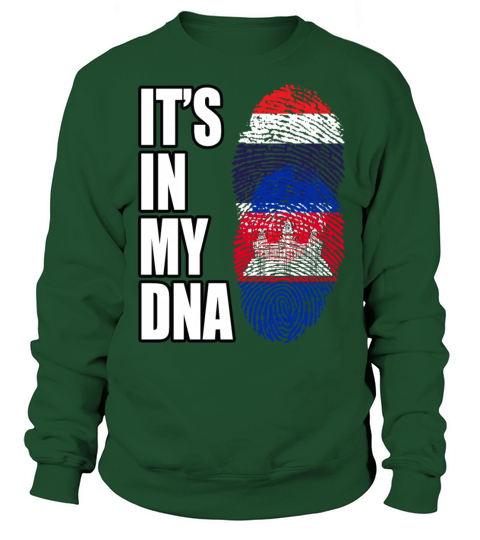 Thai And Cambodian Vintage Heritage DNA Flag Sweatshirt Unisex
