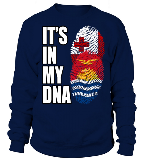 Tongan And Kiribati Mix Heritage DNA Flag Sweatshirt Unisex