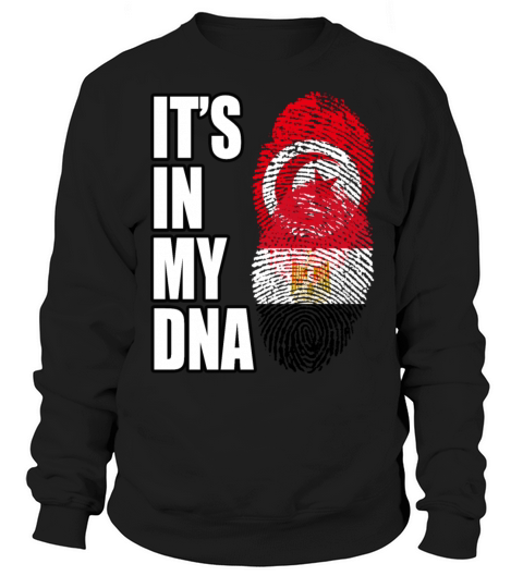 Tunisian And Egyptian Mix Heritage DNA Flag Sweatshirt Unisex