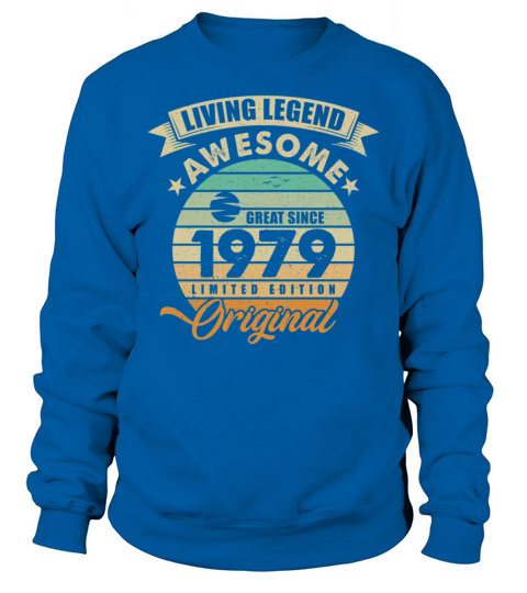 Vintaga 1979 Birthday Sweatshirt Unisex