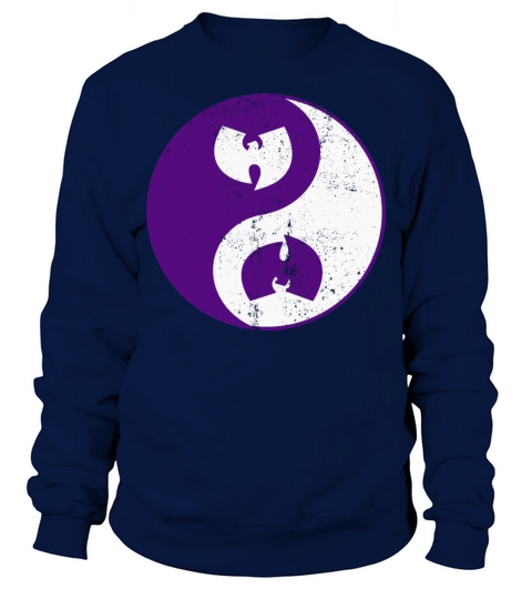yin and yang wutang dark purple Sweatshirt Unisex