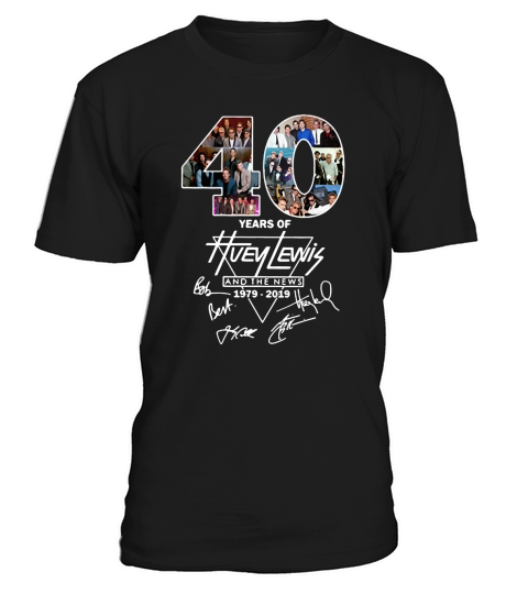40 years of Huey Lewis and the news 1979-2019 T-Shirt Unisex