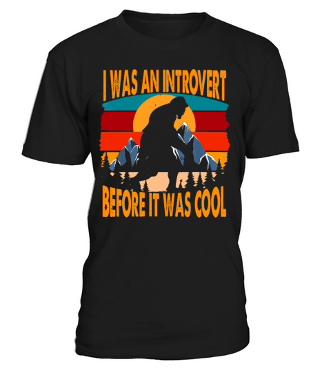 Bigfoot Sasquatch Vintage Retro Sunset Introvert T-Shirt Unisex