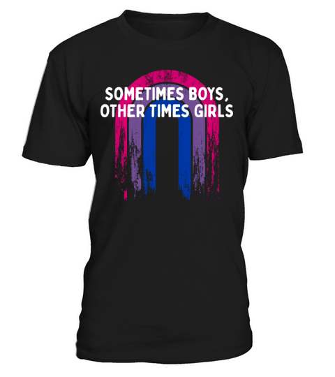 Boys Other Times Girls Bisexual Pansexual Bi Pan T-Shirt Unisex