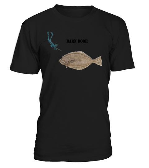 Freediving Spearfishing Diver and a Large Halibut T-Shirt Unisex