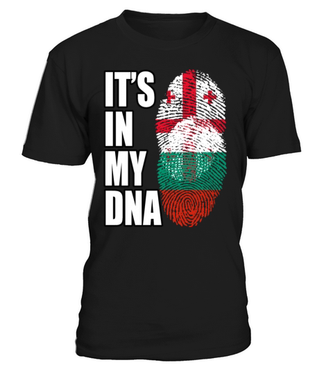 Georgian And Bulgarian Mix Heritage DNA Flag T-Shirt Unisex