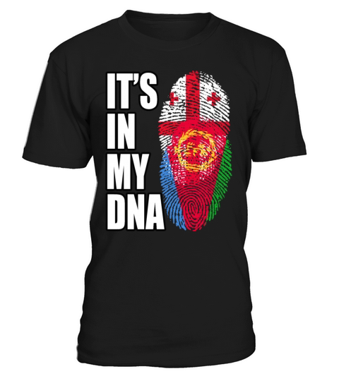 Georgian And Eritrean Mix Heritage DNA Flag T-Shirt Unisex