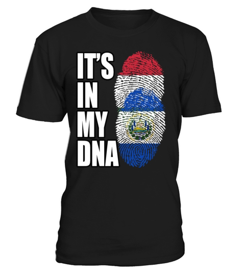 Hungarian And Salvadoran Mix Heritage DNA Flag T-Shirt Unisex