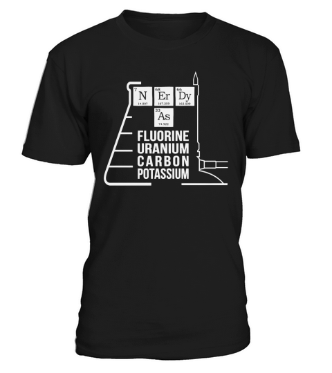Nerdy As Fluorine Uranium Carbon Potassium T-Shirt Unisex