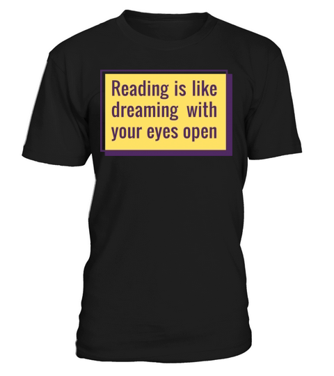 Reading Dreaming Quote Badge T-Shirt Unisex