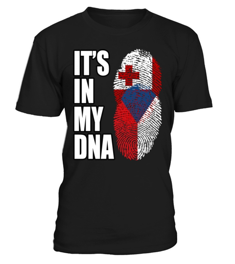 Tongan And Czech Mix Heritage DNA Flag T-Shirt Unisex