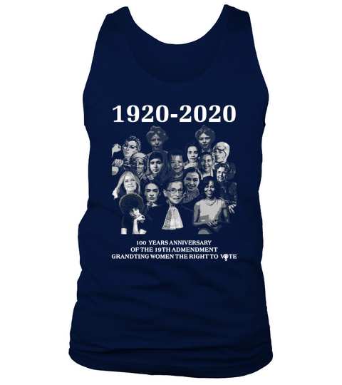 1920 2020 100 year anniversary of the 19th amendment shirt Tank Top Unisex