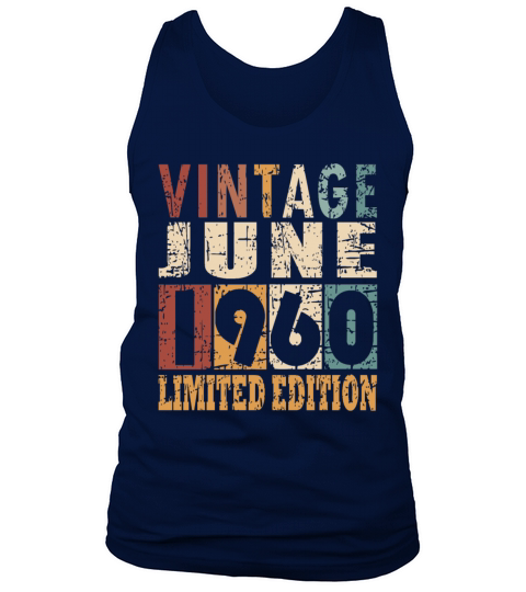 1960 vintage born in June gift Tank Top Unisex