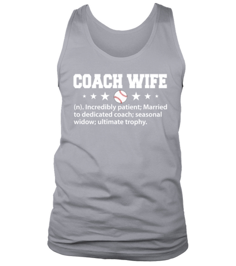 Baseball Coach Wife Incredibly Patient Funny Tank Top Unisex