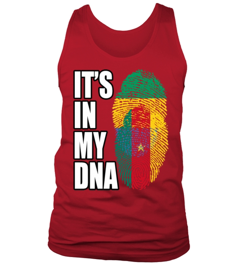 Gambian And Cameroonian Mix Heritage DNA Flag Tank Top Unisex