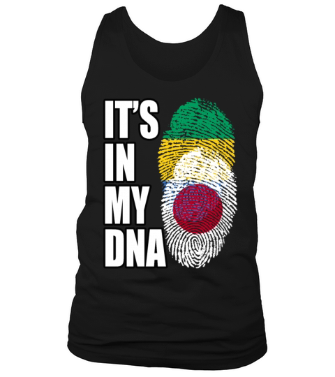 Gambian And Japanese Mix Heritage DNA Flag Tank Top Unisex