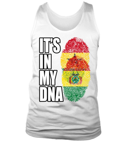 Ghanaian And Bolivian Mix Heritage DNA Flag Tank Top Unisex