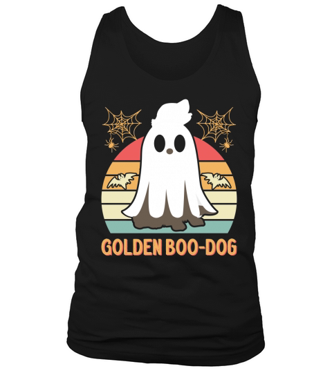 Golden Retriever Halloween French Boo Dog Gift Tank Top Unisex