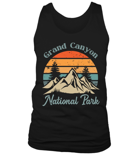 Grand Canyon National Park Retro Vintage Mountain Tank Top Unisex