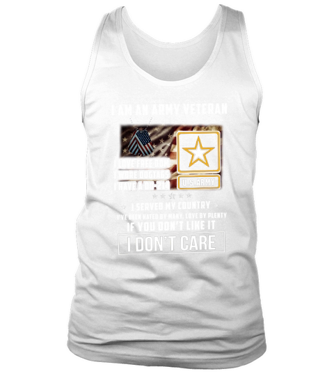 I am an army veteran i love freedom i wore dogtags i have a DD-214 shirt Tank Top Unisex